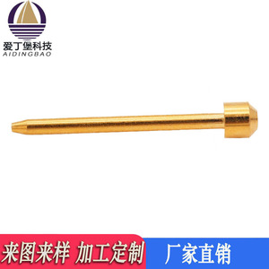 <b>Copper</b> Solder Pin Connector Male Gold Plated 0.3100 Specification For Customized Electronics Applications - Product Image 5