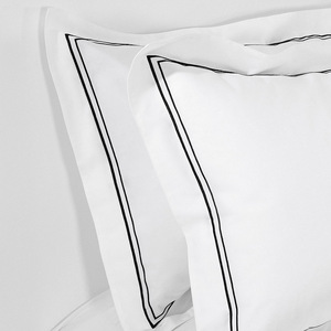 Linge de lit d'hôtel en coton Twin Full Queen King Size Passepoil Broderie Parure de lit <span class=keywords><strong>Housse</strong></span> de <span class=keywords><strong>couette</strong></span> Parure de lit Ensemble de literie de luxe - Product Image 6