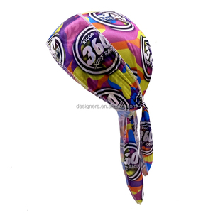<span class=keywords><strong>Turbante</strong></span> Personalizado de Satén Sedoso Brillante con Logotipo Personalizado, Durag Personalizado para Hombres y Mujeres - Product Image 3