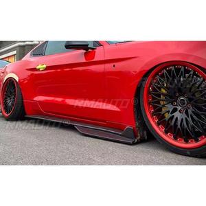 Alerón lateral de fibra de carbono real para Ford Mustang GT500 2015-2023, protector de faldón, divisor de parachoques, kit de carrocería, accesorios para coche - Product Image 3