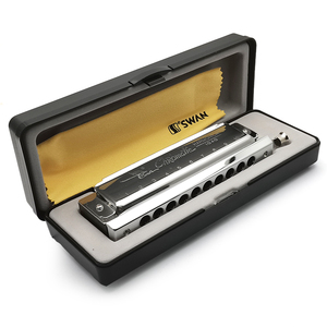 Harmonica chromatique Swan SW1040-1 Blues, clé de Do, 10 trous, 40 tons - Product Image 4