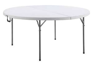 Mesa de Comedor Plegable de Plástico para Exteriores, con Marco de Acero Sólido de 6 pies y Superficie de HDPE, Muebles Modernos para Restaurante, para Fiestas, Catering y Alquiler - Product Image 5