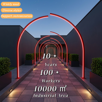 Lampe solaire LED pour jardin extérieur à prix compétitif, durable, rouge, pour allée, décorative