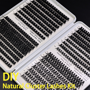 8-16Mm Tự Làm Tự Nhiên Tổng Hợp Tóc Giả Lông Mi Kit Biểu Tượng Tùy Chỉnh Handmade Mèo Mắt Cụm Lông Mi Nhãn Hiệu Riêng 32 Hàng - Product Image 6