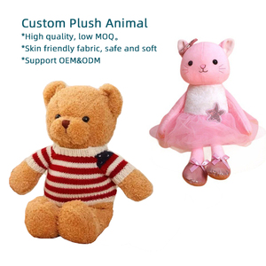 Jouet pour chien mignon artificiel couché en peluche poupée Super doux canapé oreiller brodé techniques pour anniversaire jouets de soulagement du Stress - Product Image 5
