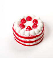 Nouveauté : Jouets d'extrusion unisexes en PU, design gâteau, décompression, gâteau aux fraises, pour 14 ans et plus