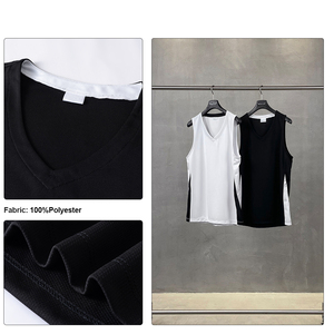 Camisetas sin Mangas Extra Grandes, Transpirables y de Secado Rápido con Logotipo Personalizado, Camiseta Deportiva de Baloncesto de Poliéster para Gimnasio, Running y Entrenamiento para Hombre - Product Image 3