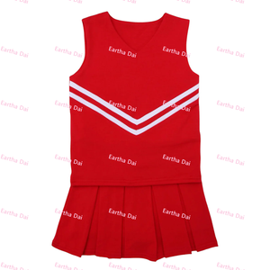 Abiti Estivi per Bambini, Uniformi da Cheerleader all'Ingrosso, Gonne Plissettate con Logo Personalizzato, Vestitini per Bambine - Product Image 4