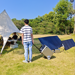 Nhà máy cung cấp ngoài trời năng lượng mặt trời Máy phát điện bán chạy nhất 2400 Wát Trạm điện cầm tay với LiFePO4 pin và đèn pin - Product Image 3