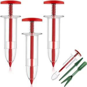 FXL Mini Sowing Seed Dispenser Sower Small Seed Spreader Manual Plastic Seed Dispenser Garden Tool