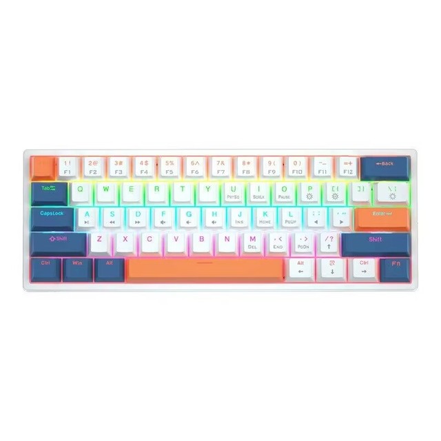 RGB Keyboard Wired Desktop 61 Key Gaming Keyboard Gaming True USB Wired Mechanical Gaming Keyboard