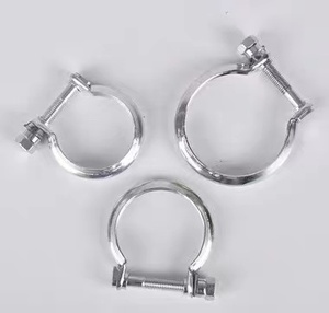 Collier de serrage pour <span class=keywords><strong>filtre</strong></span> à particules diesel (DPF) en acier inoxydable 201 pour <span class=keywords><strong>Peugeot</strong></span> 307 <span class=keywords><strong>308</strong></span> 408 508 407 Citroën Système d'échappement - Product Image 3