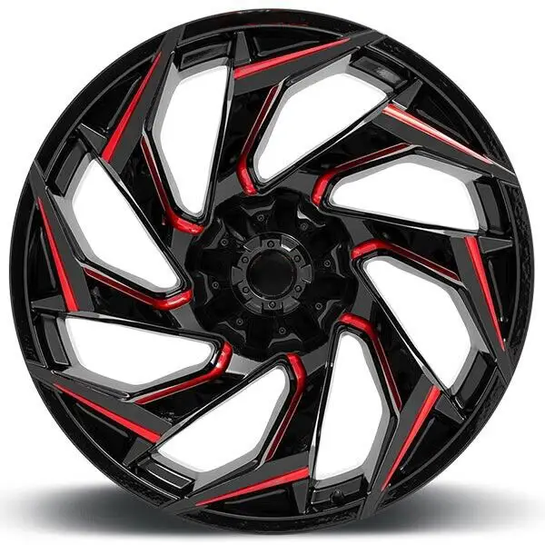 new arrival 15 16 17 18 in Machine-Finished Alloys car rims red Inserts off road wheels 6x139.7 Pickup & SUV Wheels truck wheels