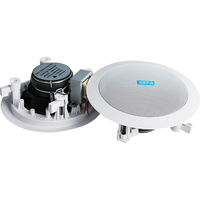 5,25 Zoll 20W 100V Einbau-Deckenlautsprecher Zweiwege-Metallgehäuse 60Hz-23KHz Audiosystem für Hotels