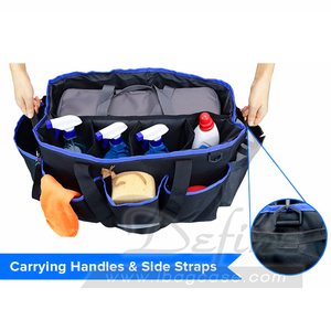 Fournisseur de confiance personnalisé Organisateur de <span class=keywords><strong>coffre</strong></span> de nettoyage automatique Sac de rangement pour <span class=keywords><strong>voiture</strong></span> avec sac de polisseuse - Product Image 4