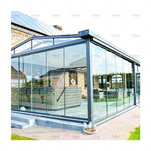 Serre en verre écologique en aluminium allié avec revêtement en poudre, style victorien, pour hôtel et jardin de villa - Product Image 5