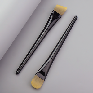 Pinceau <span class=keywords><strong>de</strong></span> maquillage M53 ultra-fin à manche en bois, en fibres synthétiques, à tête plate biseautée, nacré, sans couture, pour fond <span class=keywords><strong>de</strong></span> teint, ne retient pas le maquillage - Product Image 3