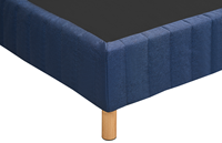 Cadre de lit rembourré en velours moderne avec pieds en bois, taille et couleur personnalisables