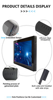 Pantalla Táctil Capacitiva Industrial de 15.6 Pulgadas, Resistente al Agua IP65, 10 Puntos de Contacto, LCD, Montaje en Pared, Kiosco, 1920x1080, USB
