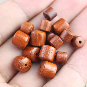 ลูกปัดไม้จันทน์ทรงกระบอกขนาด 10 มม. รูปทรงกลม สำหรับทำสร้อยข้อมือ DIY เครื่องประดับ ลูกปัดเว้นระยะ ลูกปัดไม้ธรรมชาติ - Product Image 4