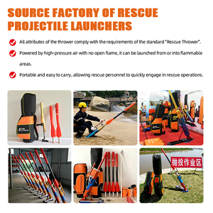 Lanzador de Cuerda de Rescate Neumático Portátil de 150 m de Largo Alcance, Accionado por Cilindro de Aire, para Emergencias, Inundaciones, Rescate Marino - Product Image 5