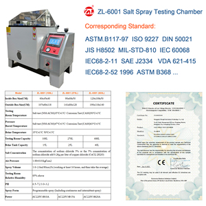 Chambre d'essai de corrosion par pulvérisation de sel ISO 9227 ASTM B117 <span class=keywords><strong>SST</strong></span>, Chambre environnementale de pulvérisation de sel NSS AASS CASS, Équipement d'essai de corrosion - Product Image 3