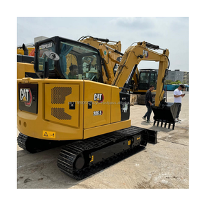 Mini-excavatrice hydraulique sur chenilles d'occasion en bon état, 6,5 tonnes, avec moteur et boîte de vitesses d'origine, pour travaux d'aménagement paysager et petites constructions. - Product Image 1