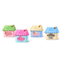 Diffuseur d'arômes solide en forme de maison mignonne pour voiture, ornement parfumé pour la maison, éliminateur d'odeurs, cadeau décoratif