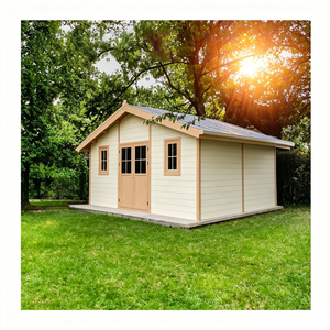 Abri de <span class=keywords><strong>jardin</strong></span> en WPC et aluminium, design moderne, durable, résistant aux intempéries, avec porte verrouillable - Série E - Product Image 3