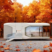 Maison mobile, cabine de vaisseau spatial, capsule, maison modulaire, conteneur d'expédition, design de café, style resort, maison luxueuse
