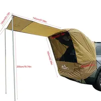 Fabriek Direct Outdoor Luifel Camping Draagbare Waterdichte Zonnescherm Eenvoudige Auto Truck Rear Tent Voor Kinderen En Volwassenen