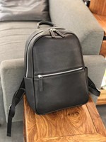 Sac à dos en cuir pleine fleur chic parisien avec logo personnalisé, sacoche pour ordinateur portable pour homme, idéal pour le bureau, fournisseur en gros Europe Londres