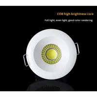 Mini projecteur moderne en aluminium 3W Cob par Light pour les caves à vin et les vitrines Entrée de plafond Petit trou Base E27 intégrée
