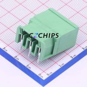 KF2EDGSR-7.62-3P Plug-in Terminal Block Bent Lead Through Hole,P=7.62mm Board-to-Board / Socket - Closed 1x3P 7.62mm Green - Product Image 2