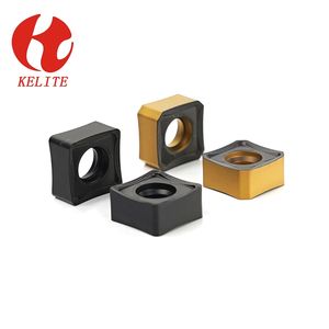 Inserto de fresado frontal de carburo de tungsteno indexable CNC OEM/ODM personalizado con revestimiento Altin para acero inoxidable - Product Image 1