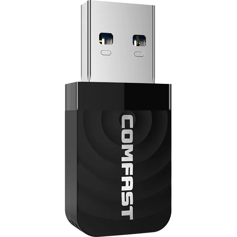 COMFAST nouveauté certification CE OEM Mini carte réseau adaptateur USB sans fil CF-812AC double bande WiFi 1300Mbps adaptateur