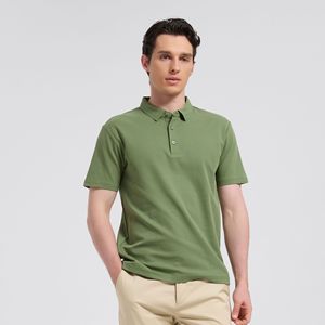 High Quality Men's Slim Fit Performance Polo Moisture-Wicking Sports Short Sleeves Golf Shirt - Product Image 3