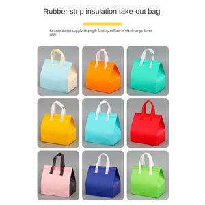 Customized Recyclable Aluminum Foil <b>Cooler</b> Bags Non Woven Handled Takeout Logo Printing Commercial Enterprises JIAJIN Brand - Product Image 3