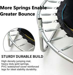 <span class=keywords><strong>Trampoline</strong></span> Zoshine pour enfants, <span class=keywords><strong>petit</strong></span> modèle, intérieur/extérieur, avec barre de maintien réglable, surface souple et <span class=keywords><strong>filet</strong></span> de protection pour l'entraînement sensoriel des bébés - Product Image 4