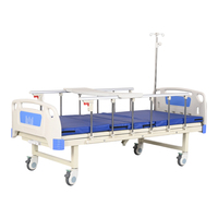 Lit d'hôpital manuel portable à manivelle unique, lit médical léger pour usage domestique