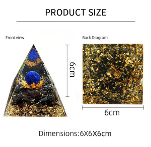 60 Kiểu 6CM Bán buôn Tùy chỉnh Tinh thể thạch anh Orgone năng lượng chữa lành Trang trí thiền định bằng nhựa dành cho Chakra tâm linh Reiki - Product Image 4