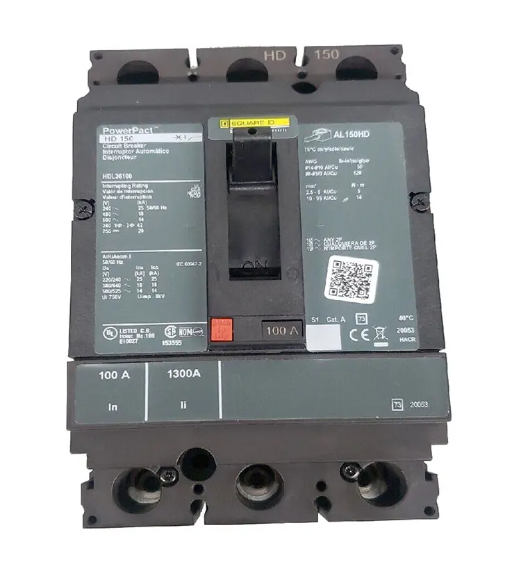 Mỹ thương hiệu powerpact hdl36100 3 cực vuông D 100 amp MCCB