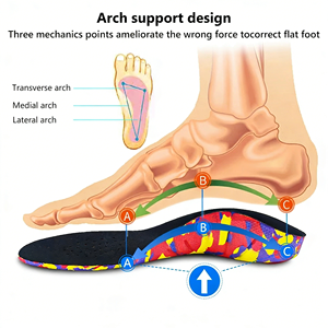 Sol Dalam Sepatu Penyangga Lengkung Kaki Ortopedi EVA Memory Foam Peredam Guncangan untuk Plantar Fasciitis, Kaki Rata, dan Pereda Nyeri - Product Image 2