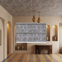 Panneau de plafond en PVC perforé ignifuge classe A pour hôtels, hôpitaux, gymnases et utilisation en extérieur