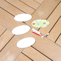 Étiquettes nominatives en plastique imprimables vierges pour sublimation par presse à chaud, design créatif de la marque MDFSUB, badges cadeaux DIY, supports d'étiquettes FRP