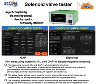 Outil de diagnostic pour électrovannes ZQYM, testeur de diagnostic de résistance et de levée pour injecteurs Common Rail, Clearance V2, S6