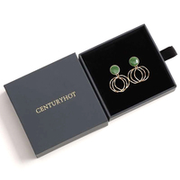 Boîte cadeau de luxe personnalisée en papier imprimé pour bijoux, avec logo, pour la vente en gros