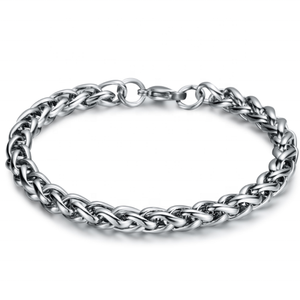 Bracciale a catena in acciaio inox placcato <span class=keywords><strong>oro</strong></span> 18K per gli uomini 3/4/5/6/7/8mm di larghezza per le occasioni di anniversario - Product Image 1