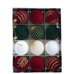 Bola Hueca con Diseño Navideño de 6cm-8cm, Adorno Colgante para Árbol de Navidad con Escena Navideña - Product Image 2