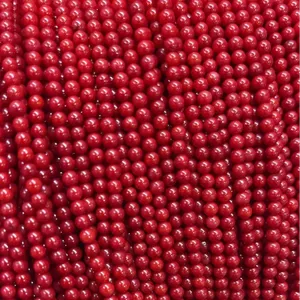 Venta al por mayor, precio barato, alta calidad, 4-8mm, cuentas de <span class=keywords><strong>jade</strong></span> rojo, cuentas sueltas de piedras preciosas para la fabricación de joyas - Product Image 5